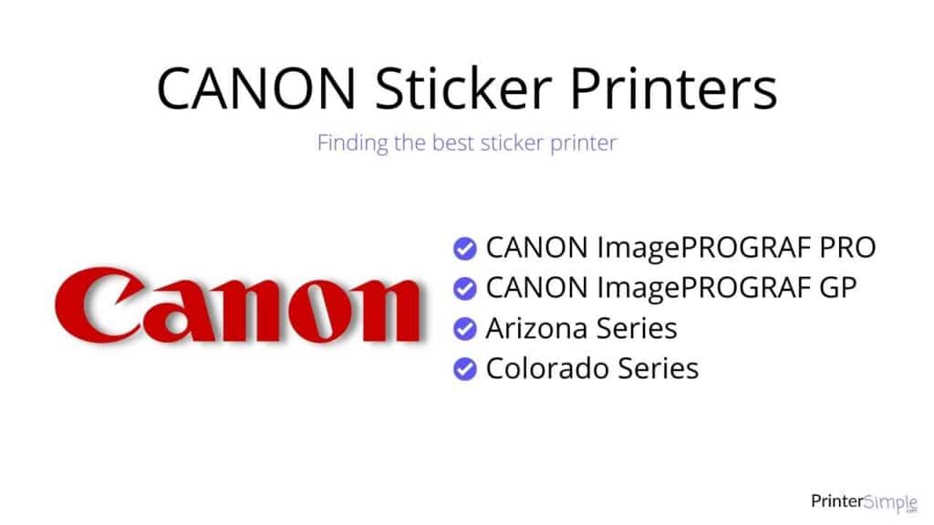 Best printers from CANON