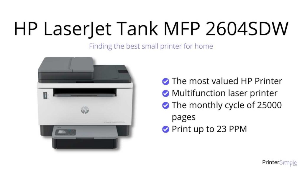  HP LaserJet Tank MFP 2604SDW