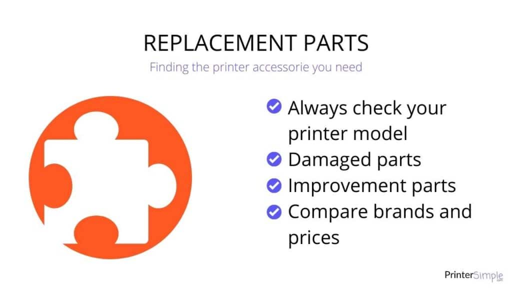 Finding printer accessories