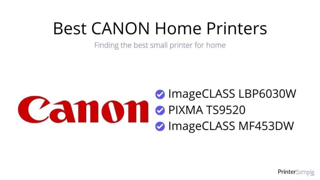 Best Canon small printers for home