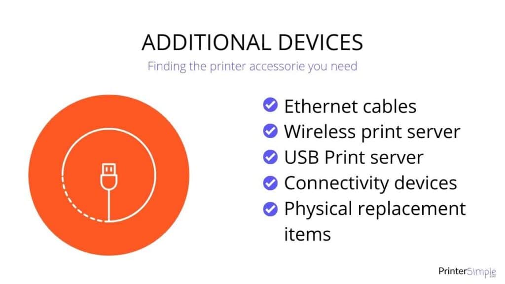 Finding printer accessories