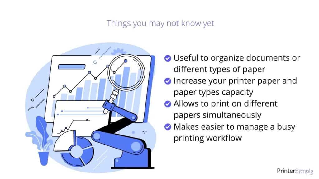 The good about dual tray printers