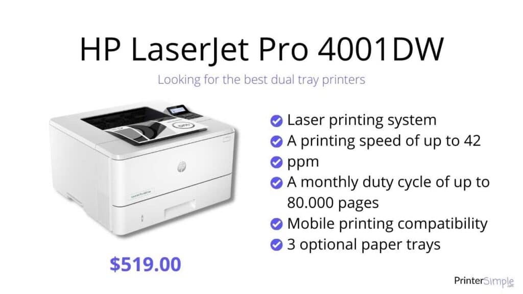 HP LaserJet Pro 4001DW