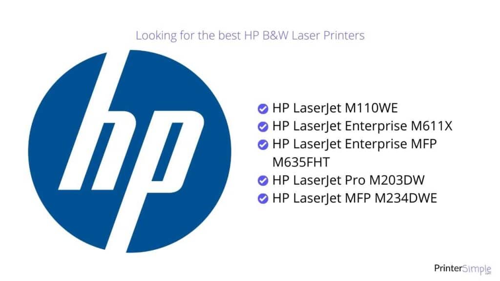 Best HP Black and white laser printers on the market