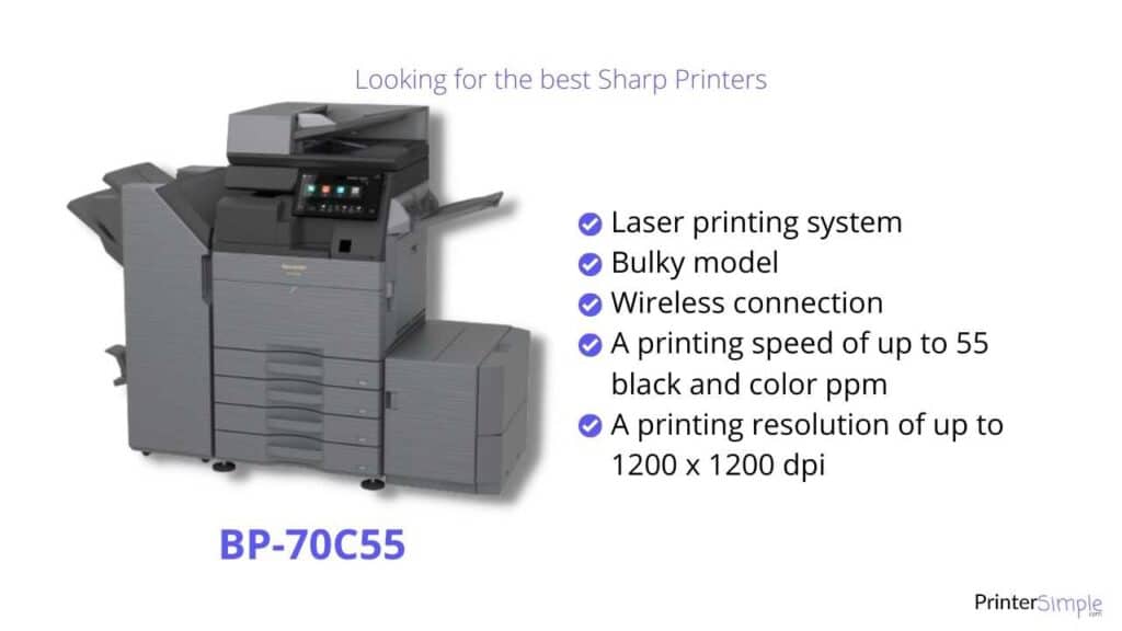 Best Sharp printers between 46 and 55 ppm