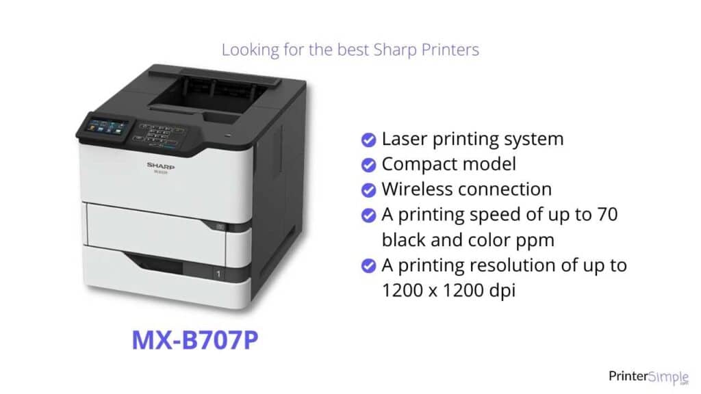 Best Sharp printers between 56 and 70 ppm