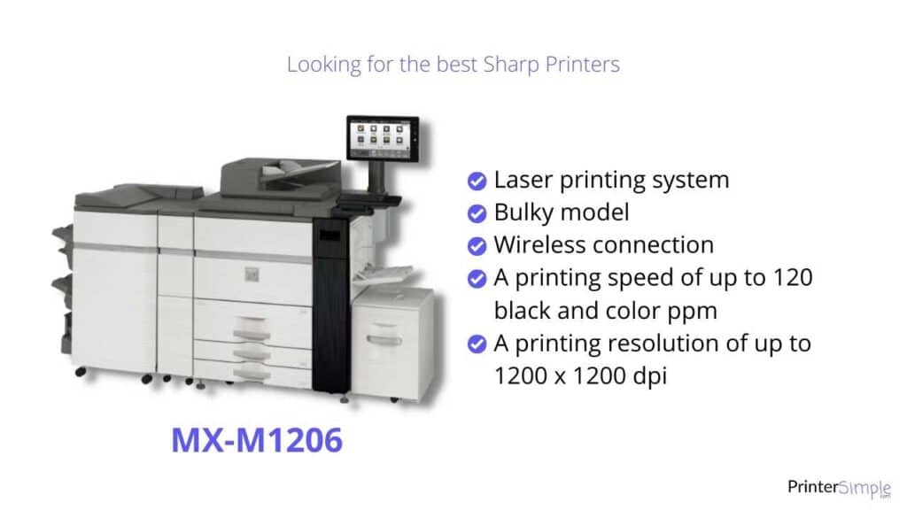 Best Sharp printers over 70 ppm